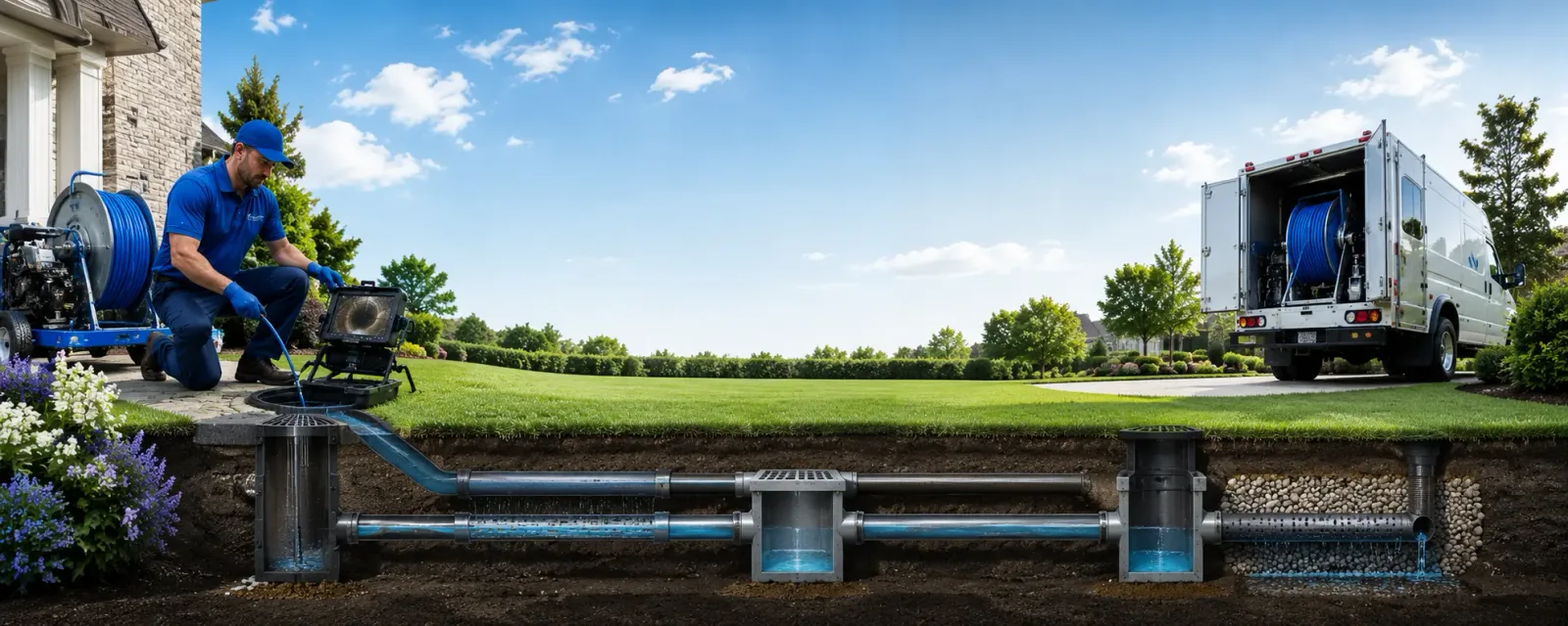 Outdoor drain cleaning information for Masonville, IA